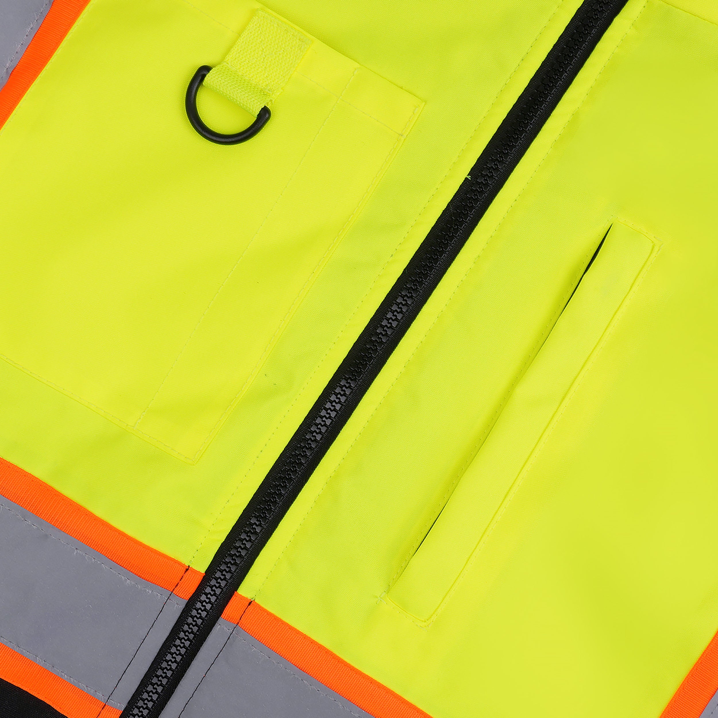 Zip-Up Jacket with Hood- Double Strip