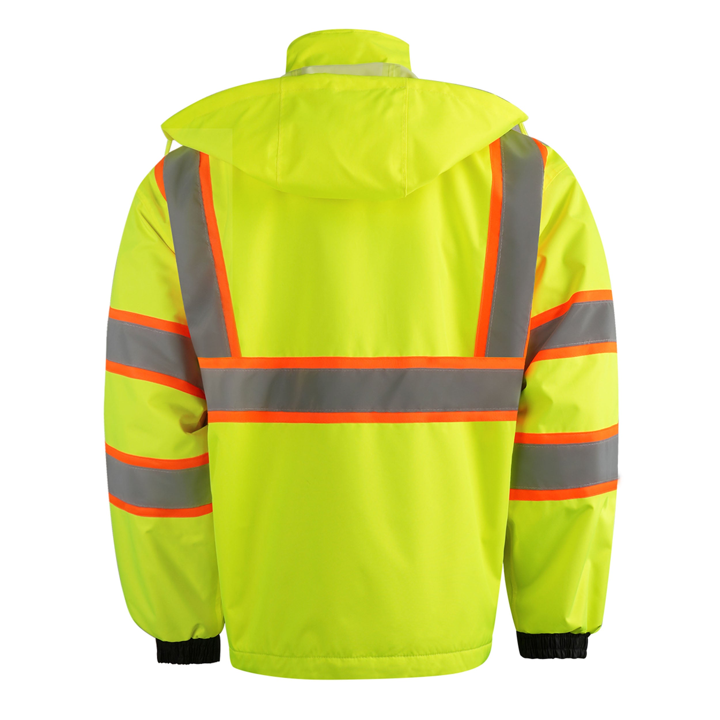 Zip-Up Jacket with Hood- Double Strip