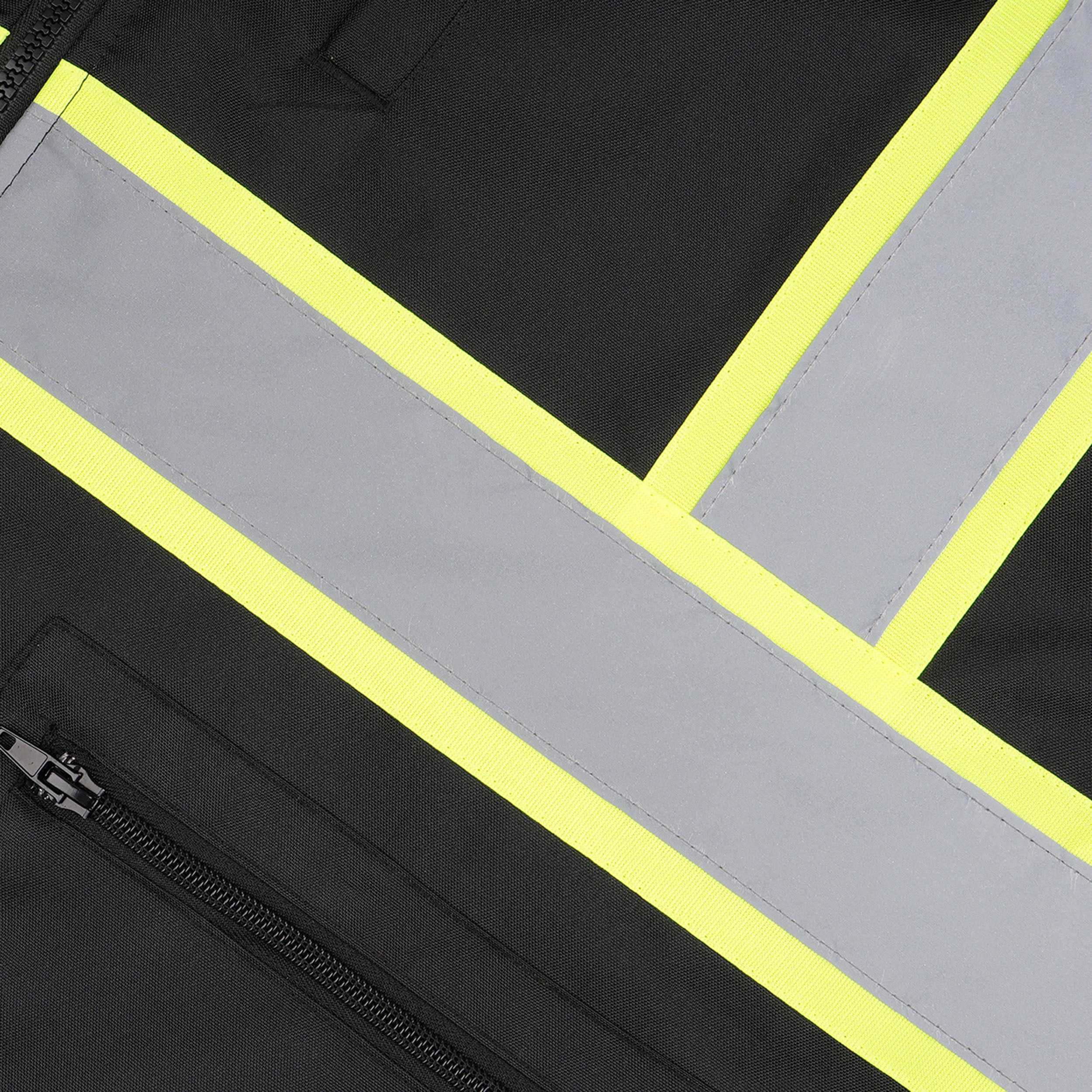 Zip-Up Jacket with Hood- Double Strip