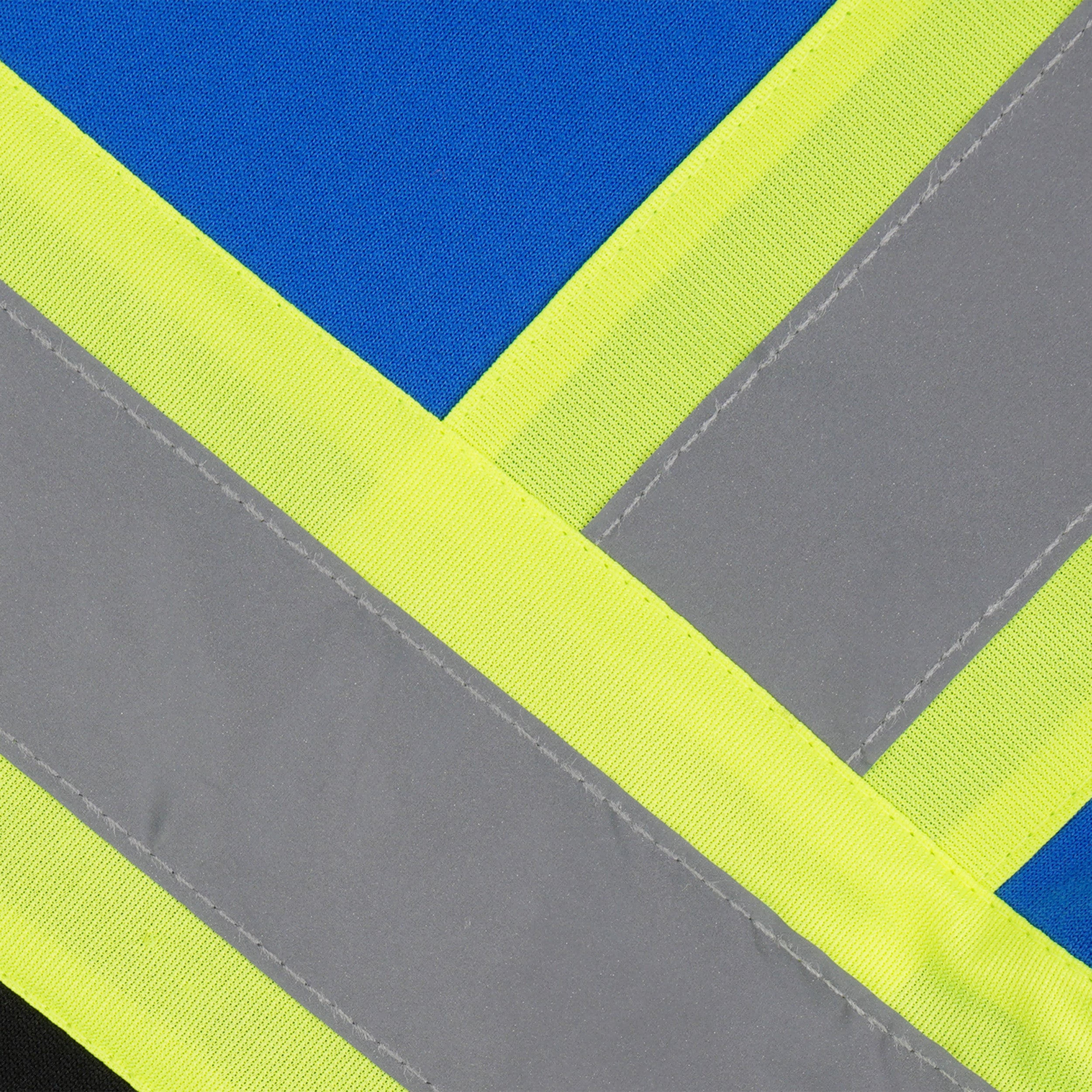 Color Block Zip-Up Hoodie with Reflective Stripes