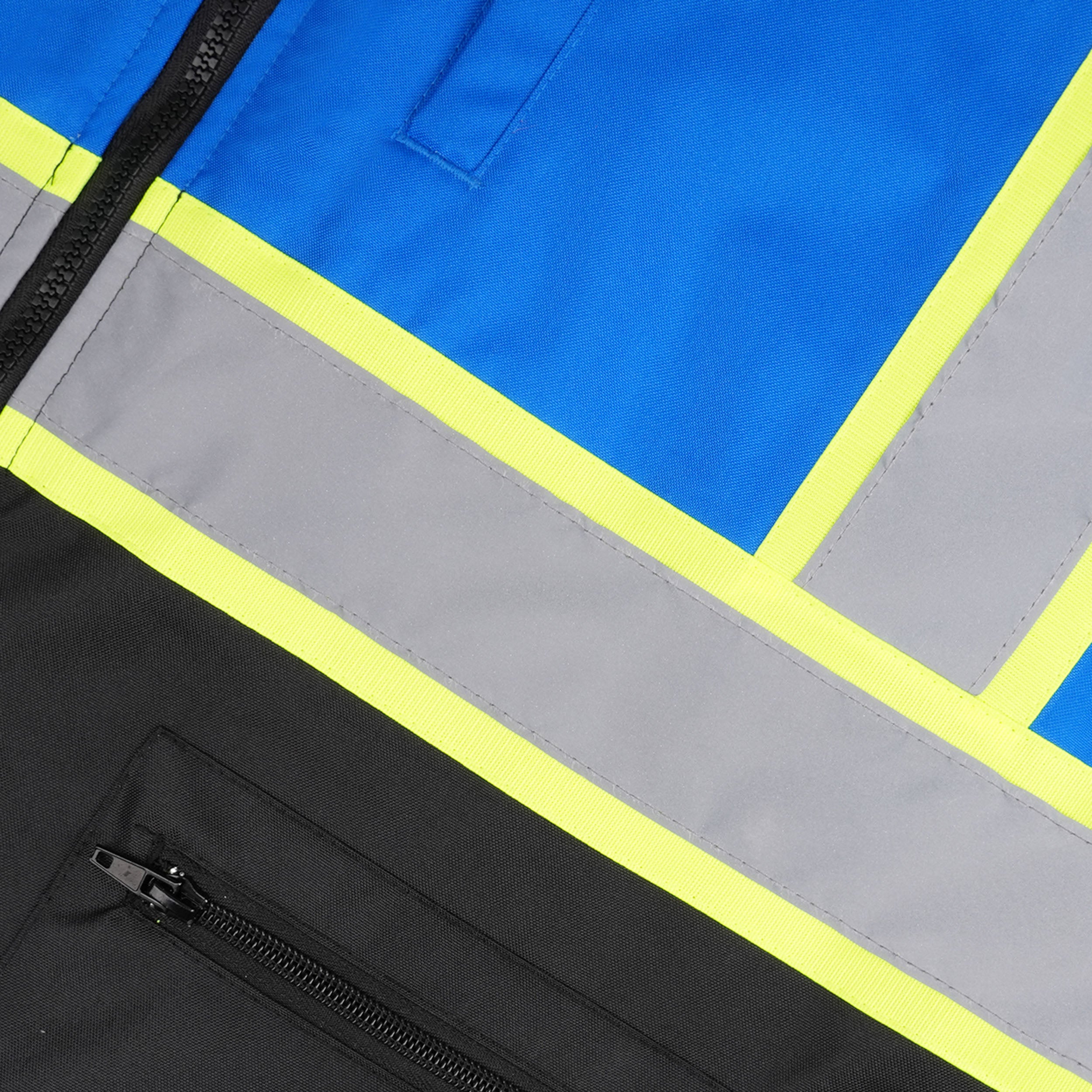 Zip-Up Jacket with Hood- Double Strip