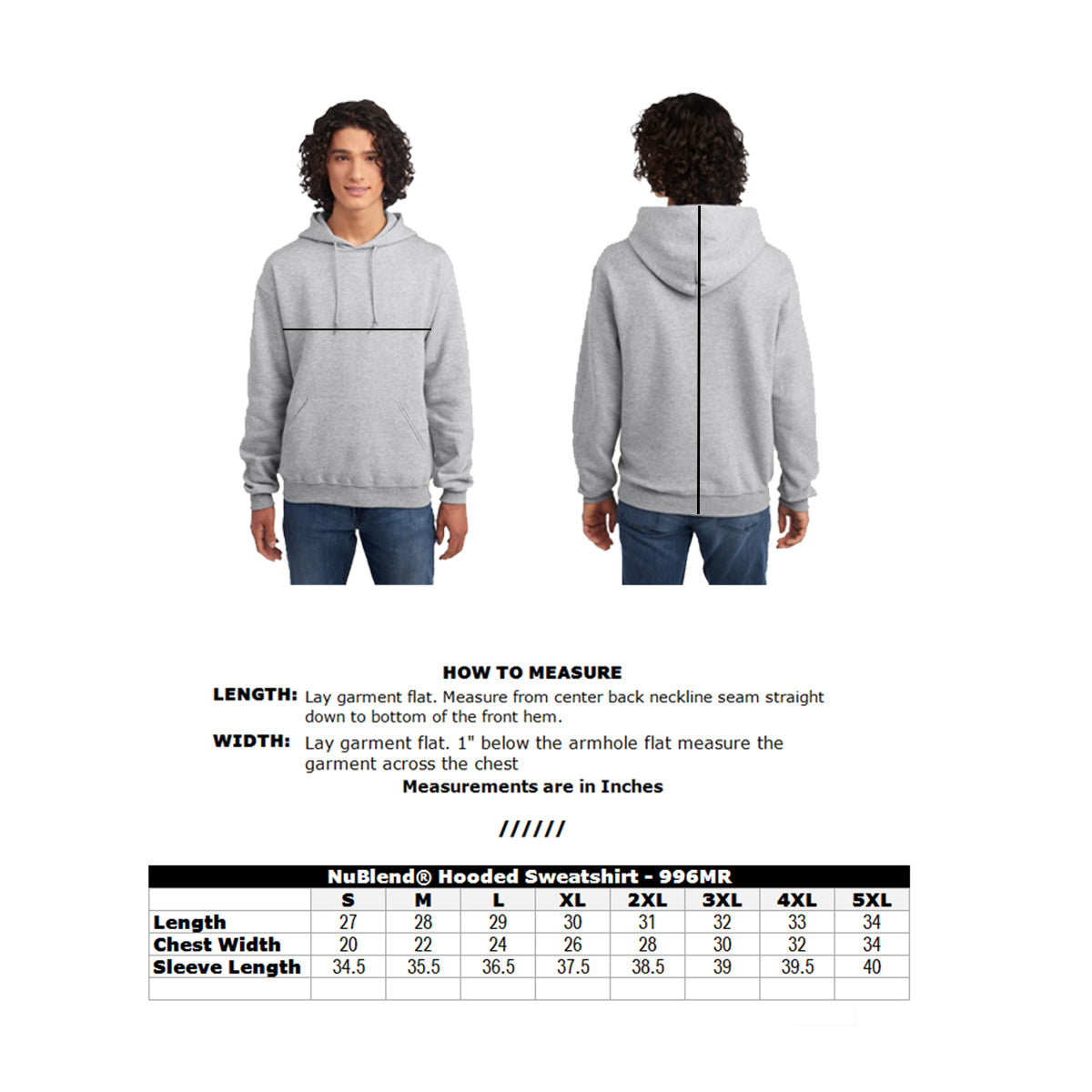 NuBlend® Hooded Sweatshirt – Durable & Pill-Resistant