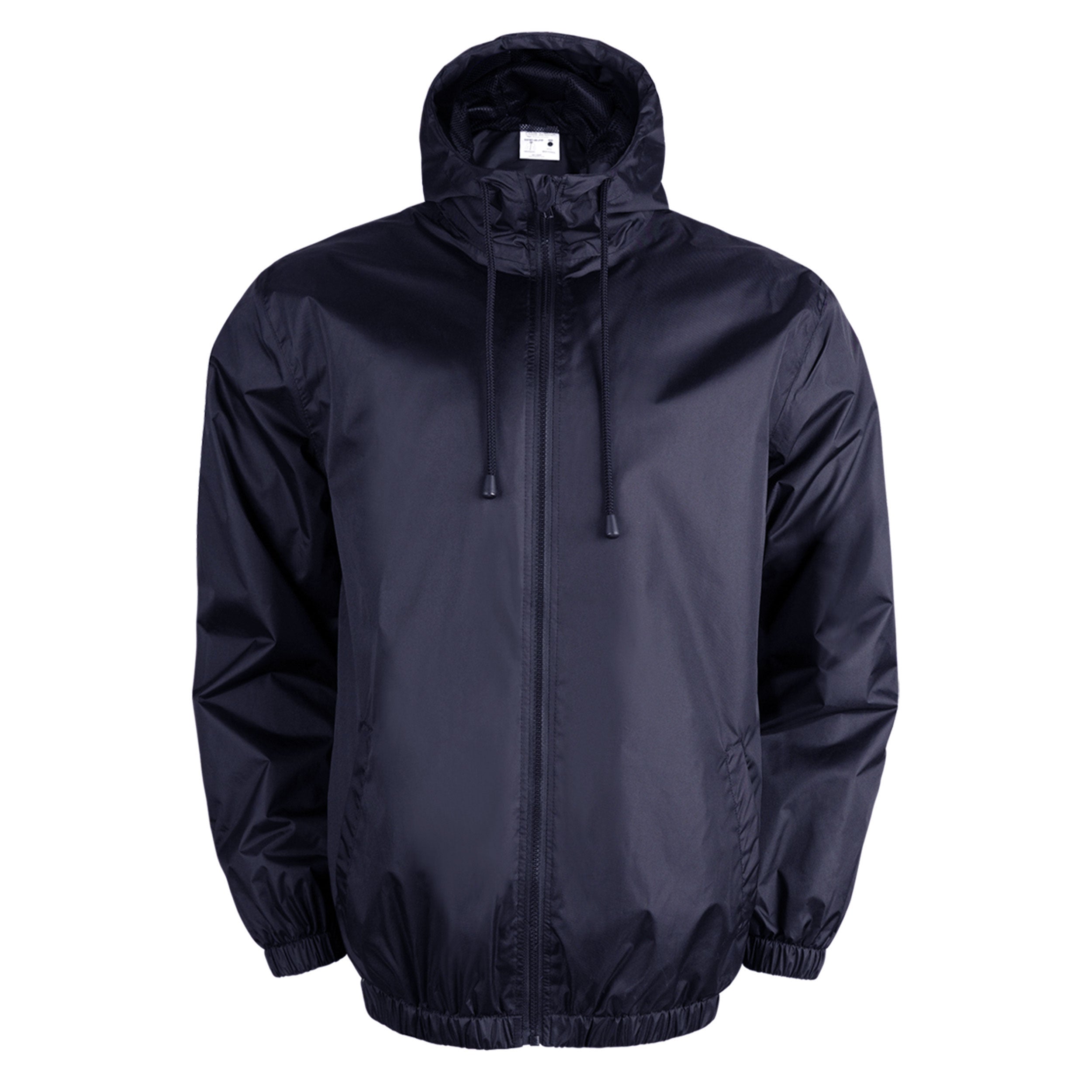 Zip-Up Windbreaker Jacket with Hood
