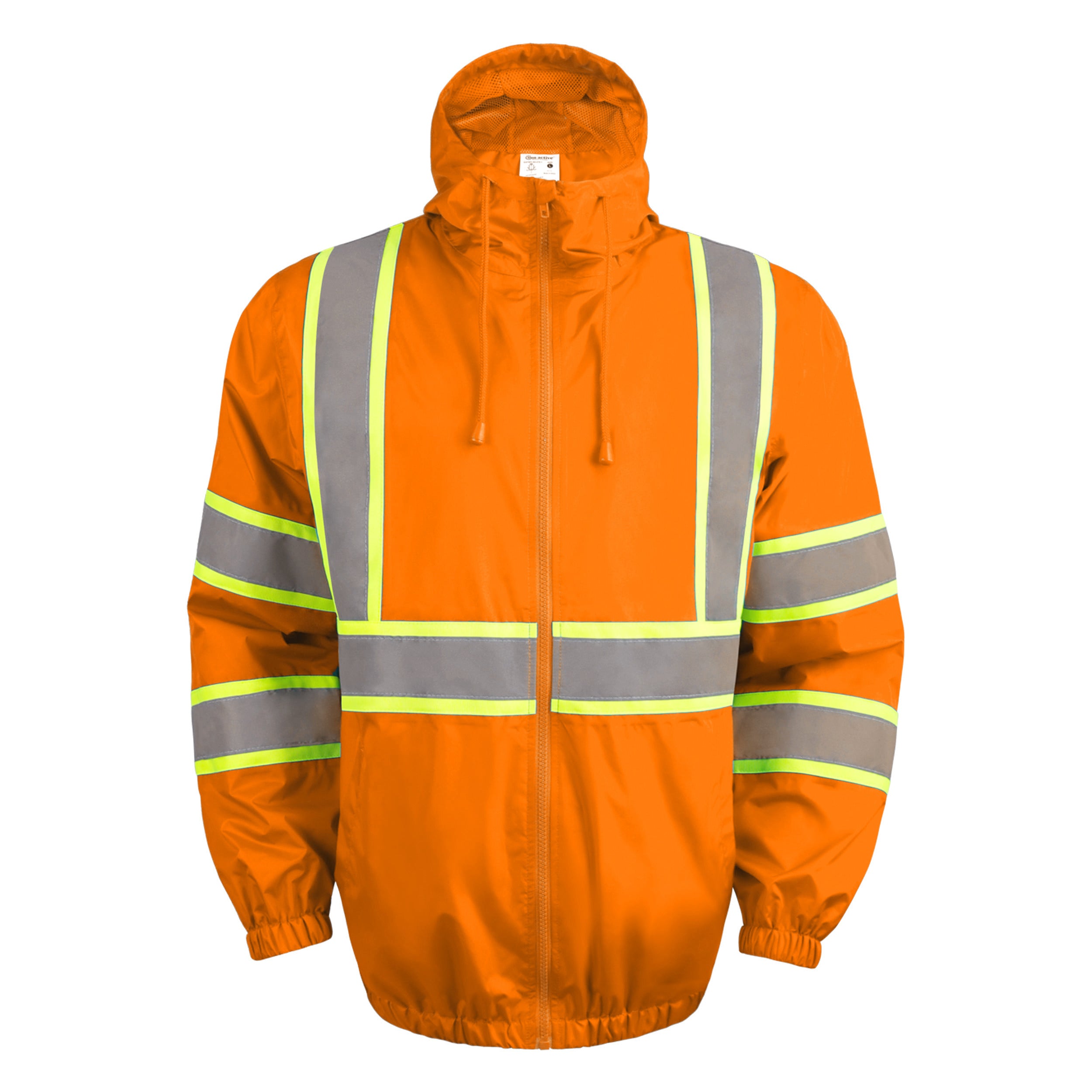 Zip-UP Windbreaker with Reflective Strips