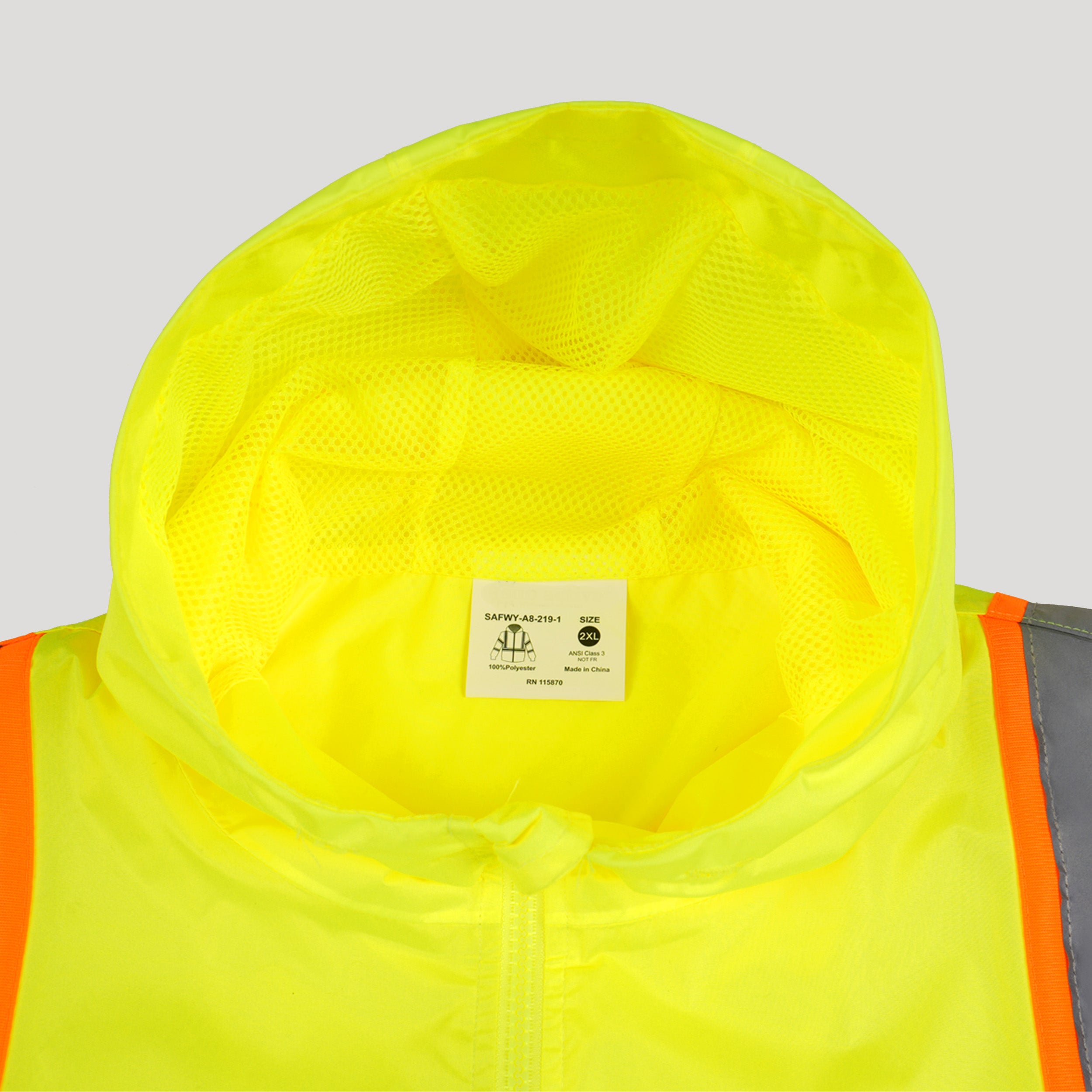 Zip-UP Windbreaker with Reflective Strips