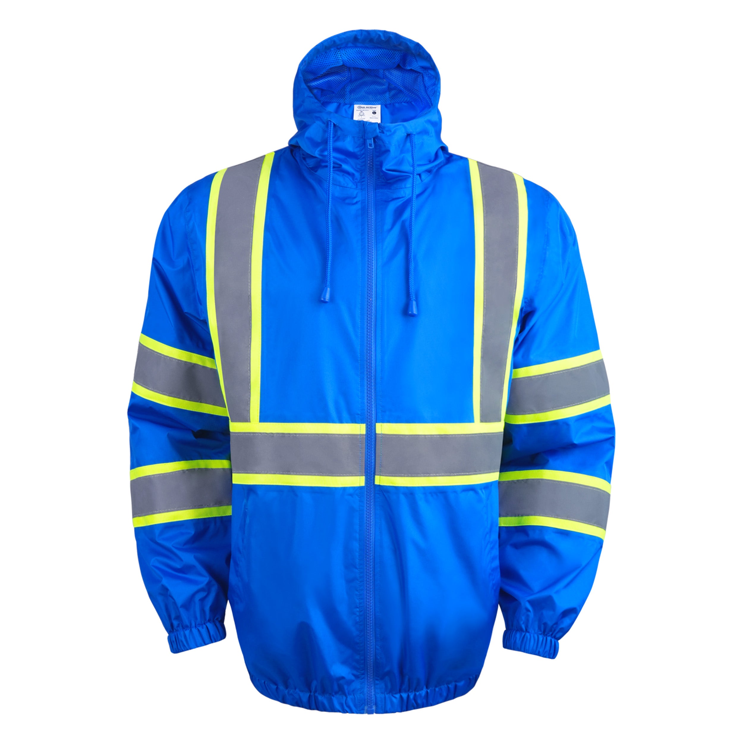 Zip-UP Windbreaker with Reflective Strips