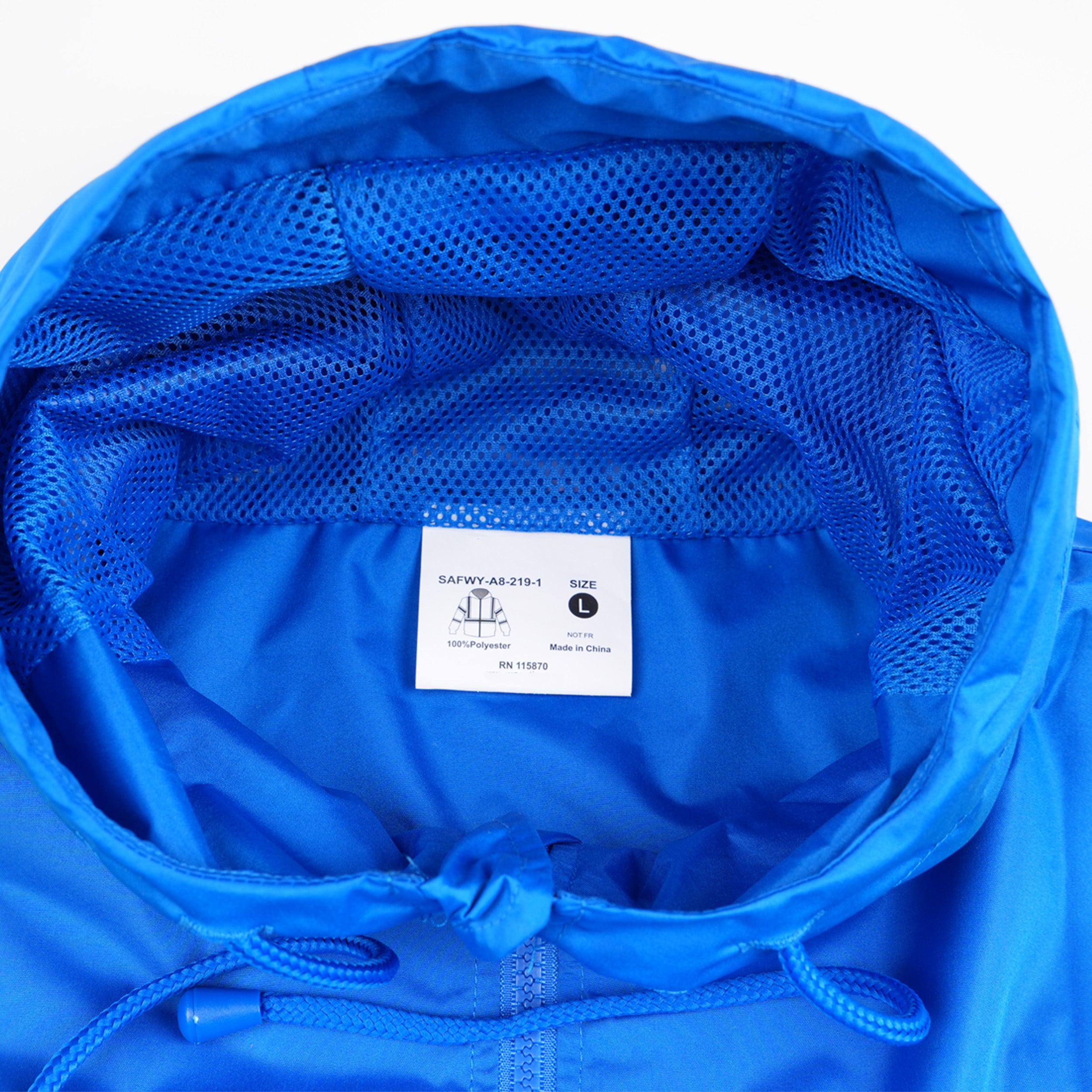 Zip-UP Windbreaker with Reflective Strips