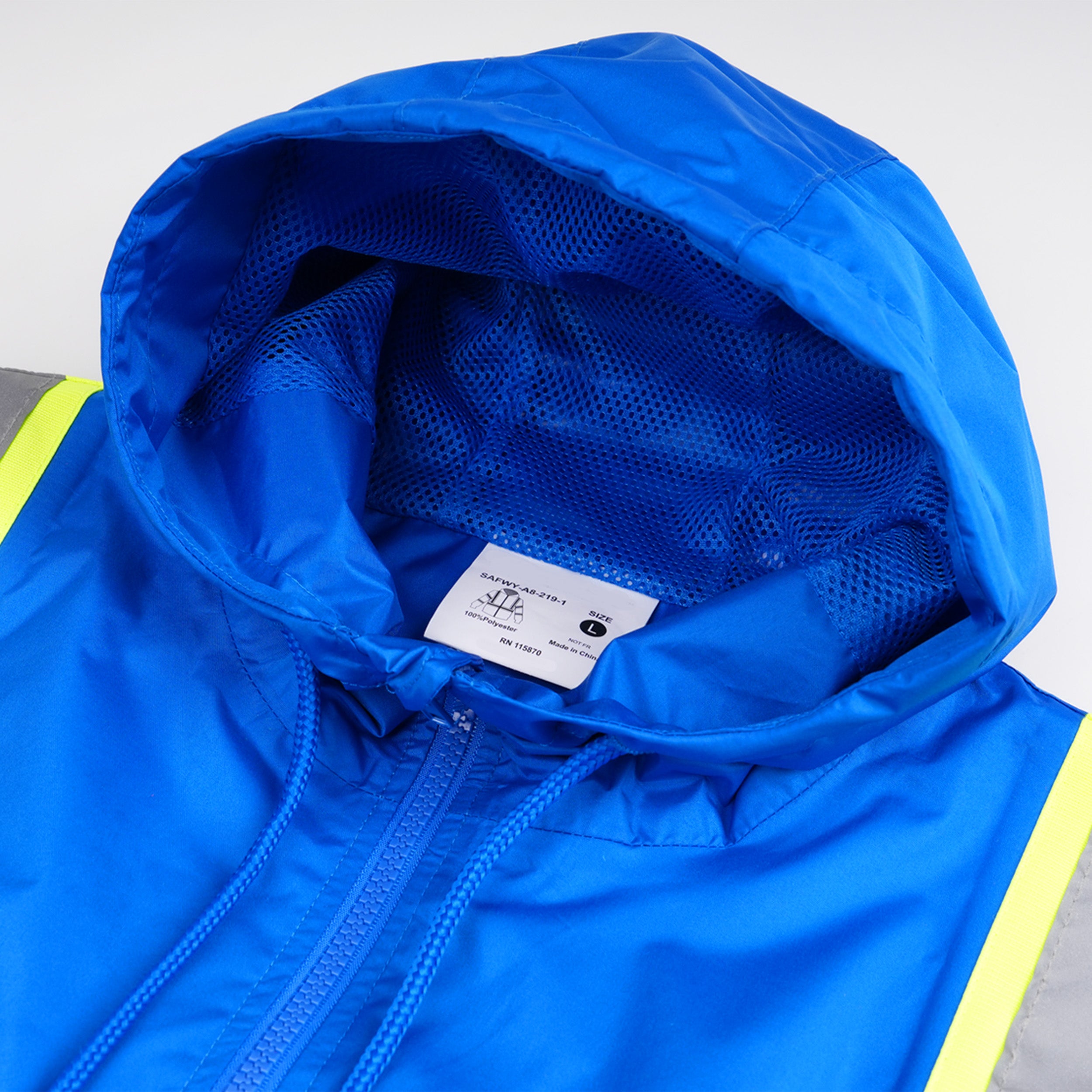 Zip-UP Windbreaker with Reflective Strips