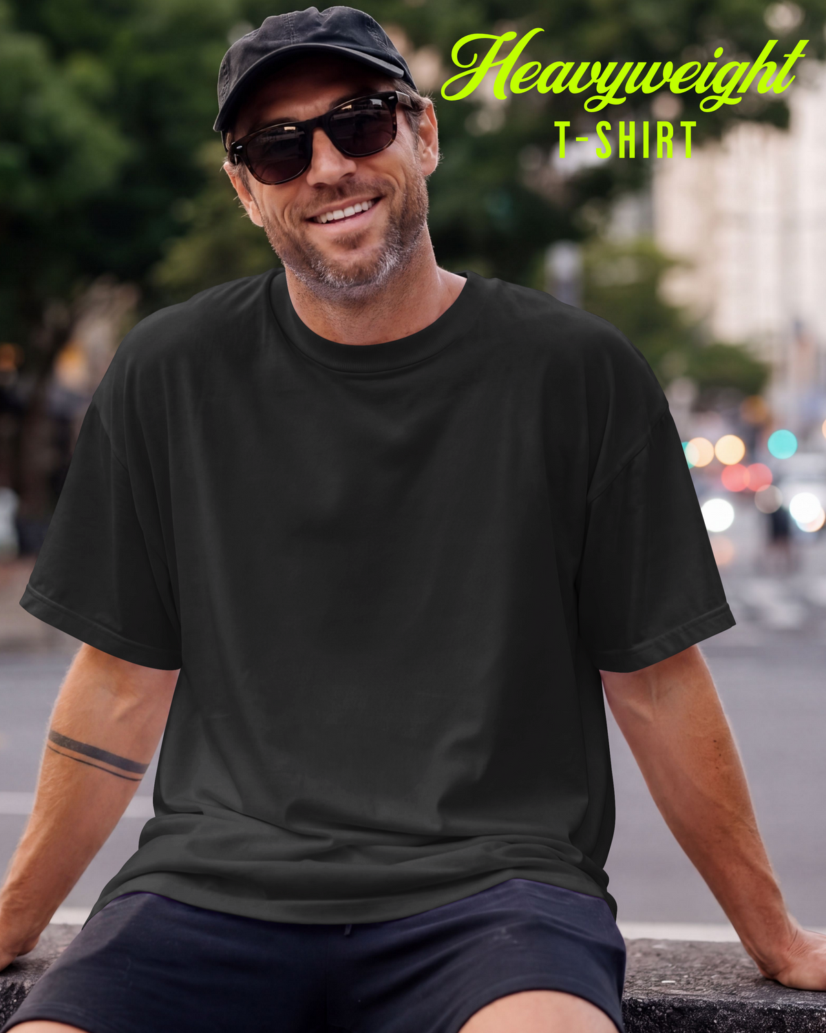 100% Cotton Short Sleeve Unisex Tee – Heavyweight Black Multi-Pack