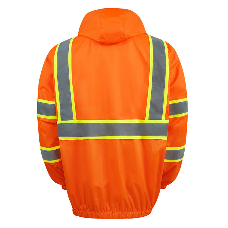 Zip-UP Windbreaker with Reflective Strips