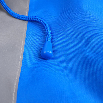 Reflective Parka Jacket with Hood and Front Pockets