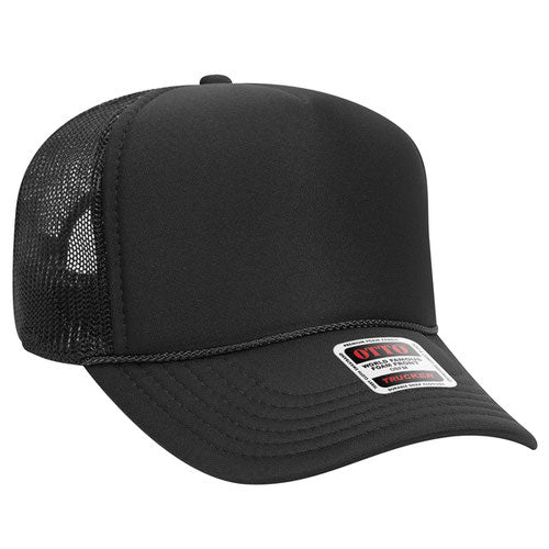Black Mesh Trucker Work Hat – Blank Shop Cap