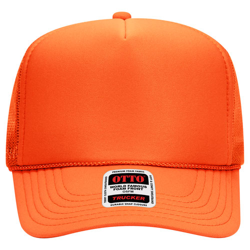 Hi-Vis Mesh Trucker Work Hat – Blank Safety Cap