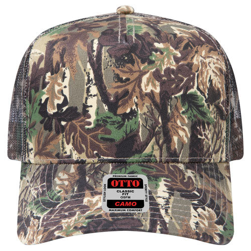 OTTO CAP® 5 Panel Mid Profile Mesh Back Trucker Hat | Style 47-049