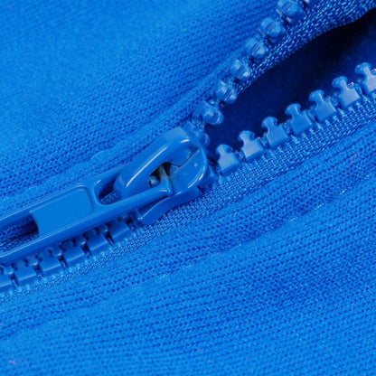 Reflective Stripe Zip-Up Hoodie with Pockets