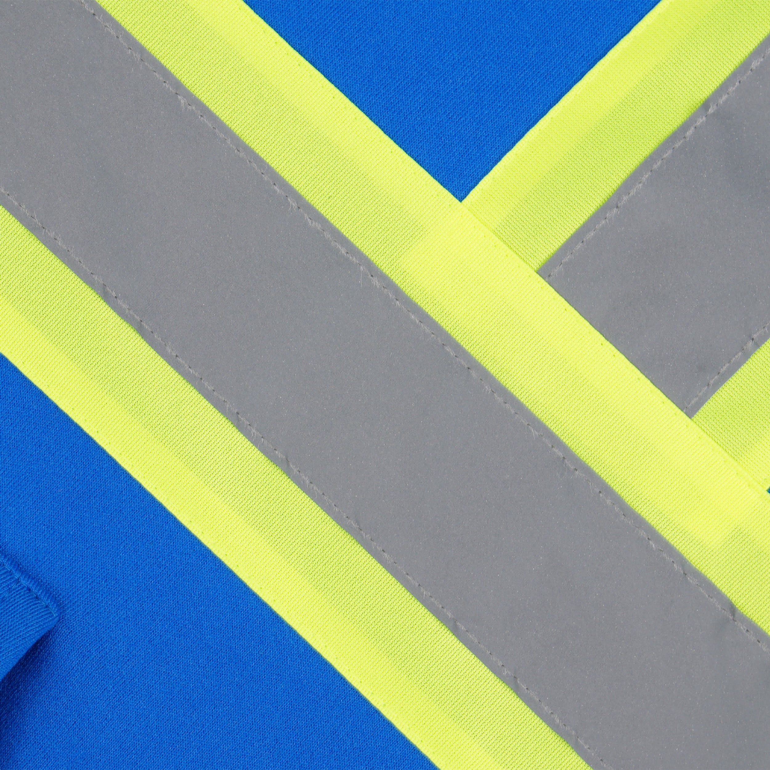 Reflective Stripe Zip-Up Hoodie with Pockets