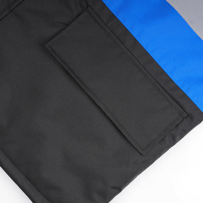 Reflective Parka Jacket with Hood and Front Pockets