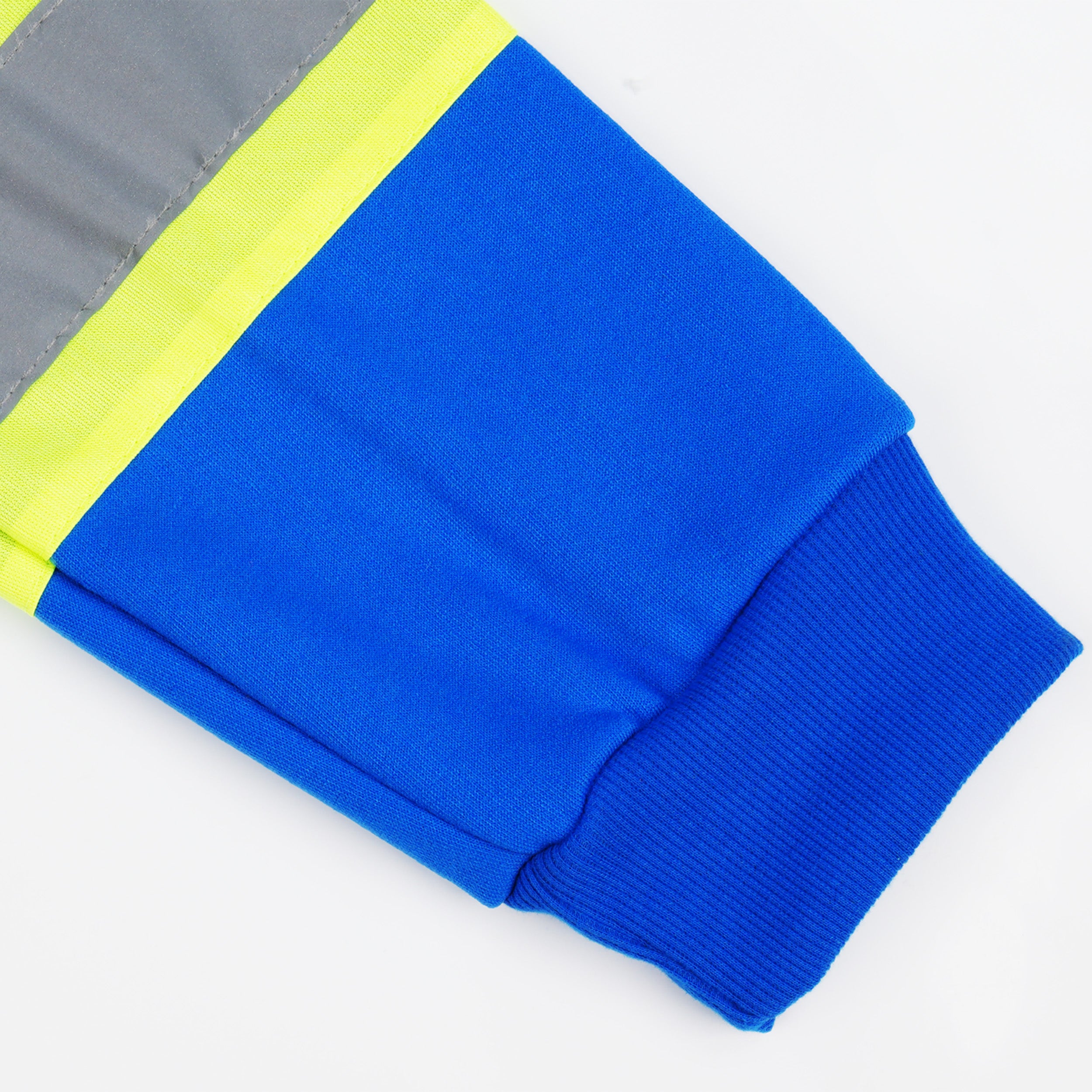 Reflective Stripe Zip-Up Hoodie with Pockets