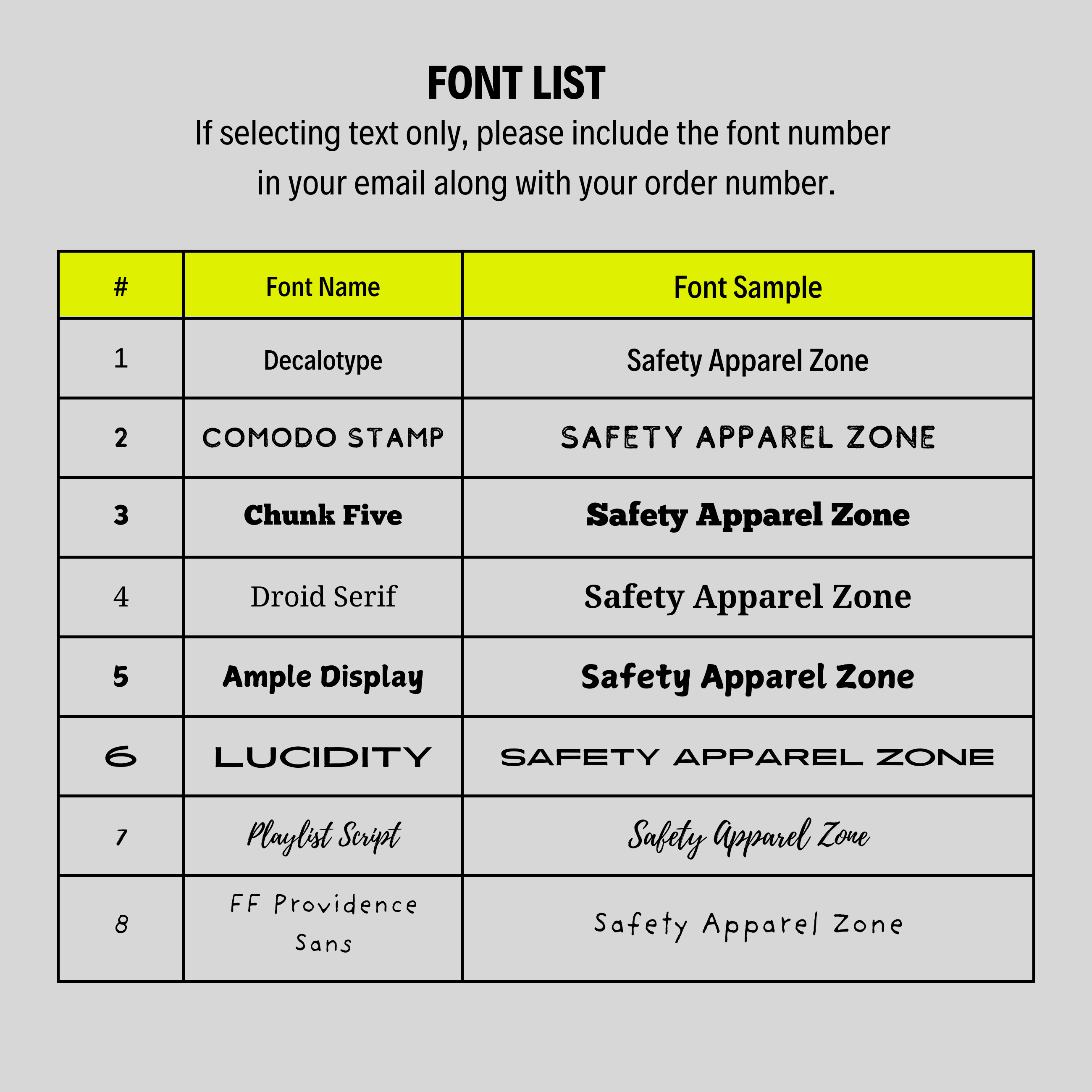 Customizable Short Sleeve Safety T-Shirt | (F1B2)