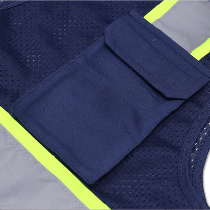 Multi-Pocket Safety Vest – Durable and Reflective with 4 Pockets