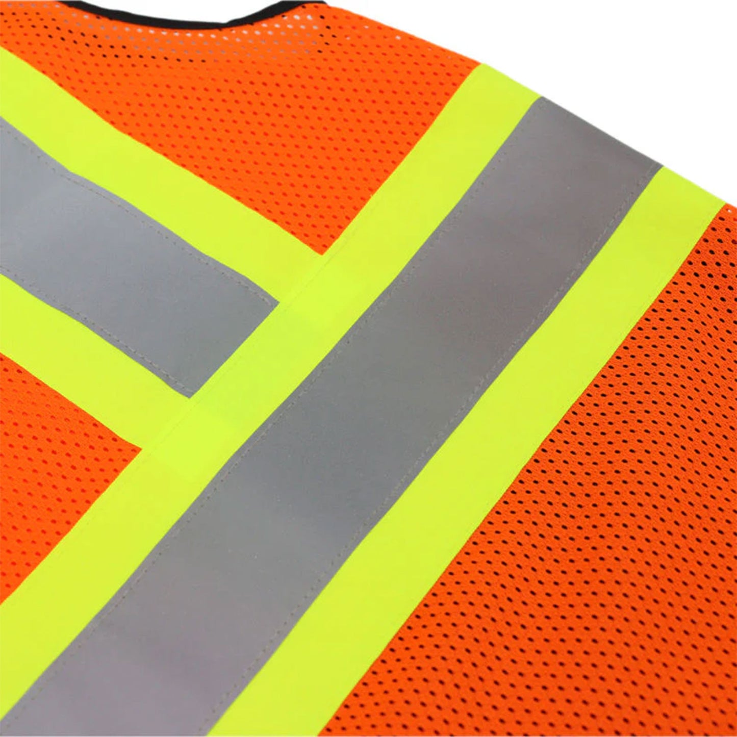 High Visibility Safety Color Block Vest with 4 Pockets – Reflective and Functional Workwear