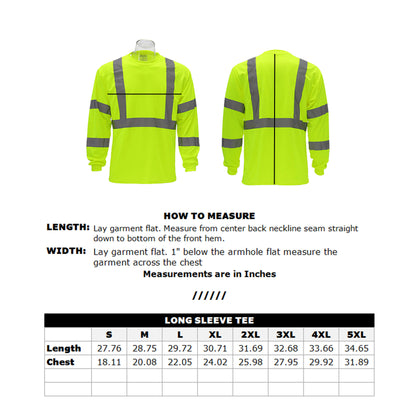 High Visibility Safety Long Sleeve T-Shirt – Durable and Comfortable Workwear