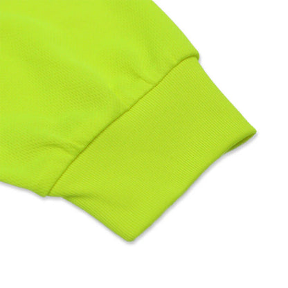 Long Sleeve Hooded High Visibility Safety T-Shirt – Reflective Workwear