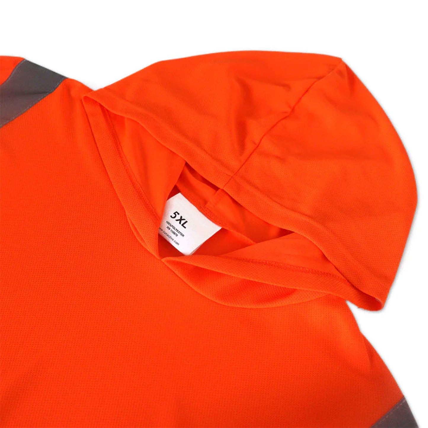 Long Sleeve Hooded High Visibility Safety T-Shirt – Reflective Workwear