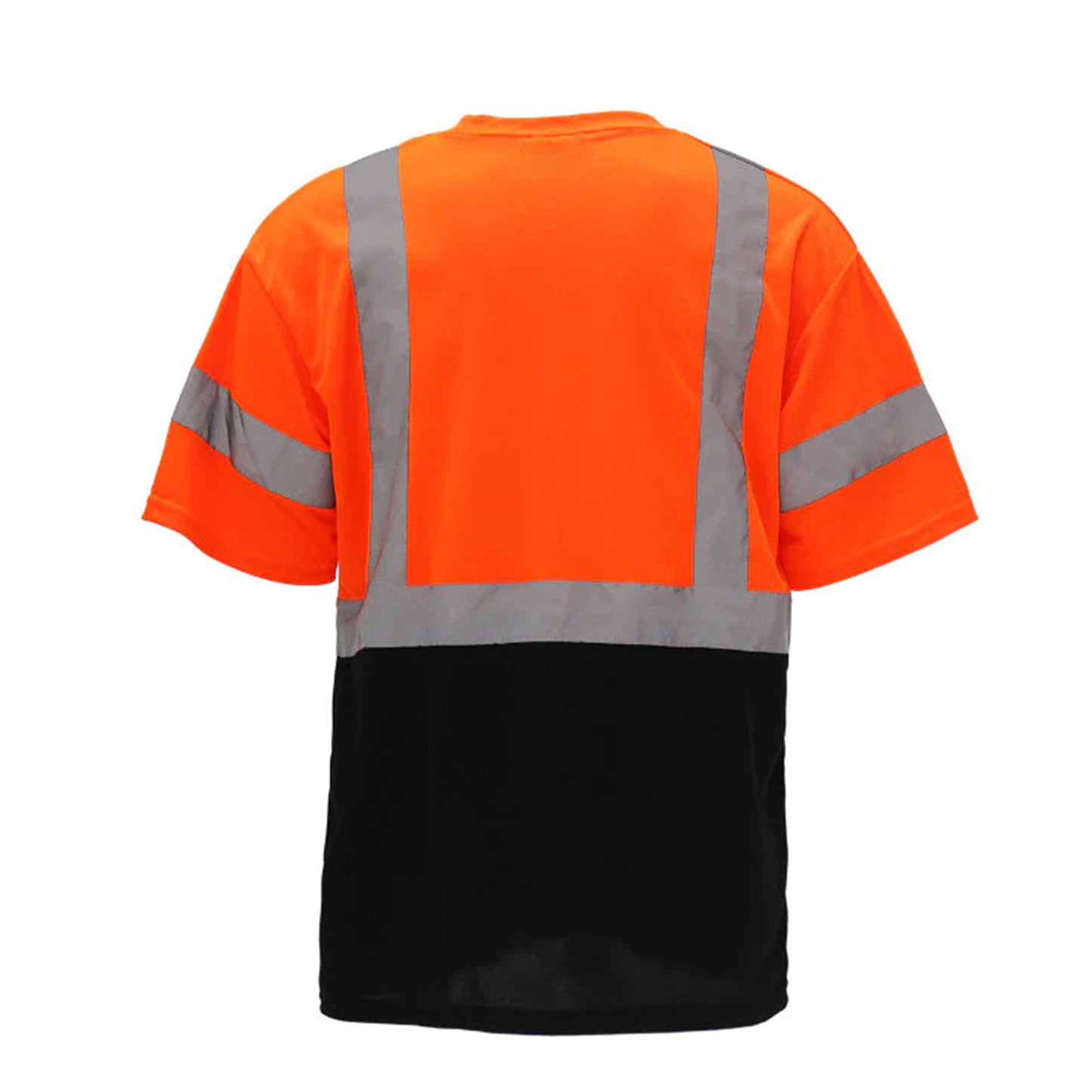 High Visibility Safety Color Block T-Shirt with Front Pocket – Reflective Unisex Workwear