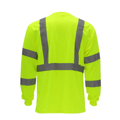 High Visibility Safety Long Sleeve T-Shirt – Durable and Comfortable Workwear