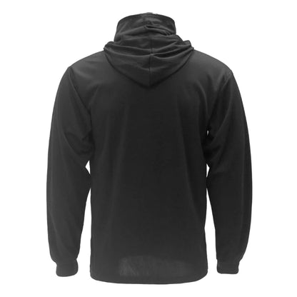 Long Sleeve Hooded Work Shirt with Built-In Face Mask – Sun Protection Unisex Workwear