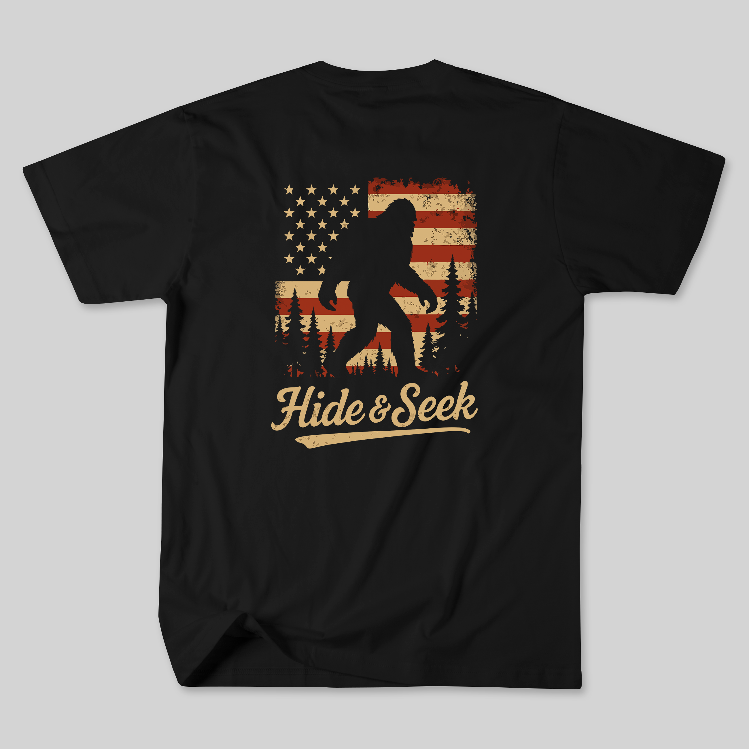 Sasquatch Flag Shirt – Hide & Seek Tee