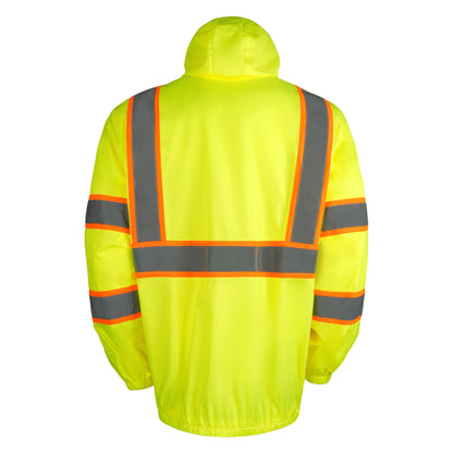 Zip-UP Windbreaker with Reflective Strips