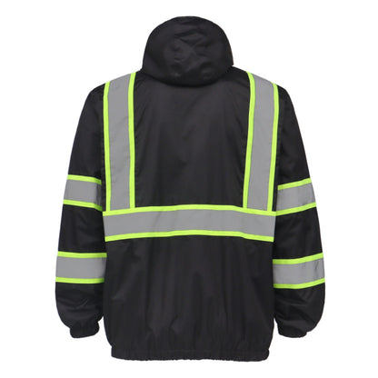 Zip-UP Windbreaker with Reflective Strips
