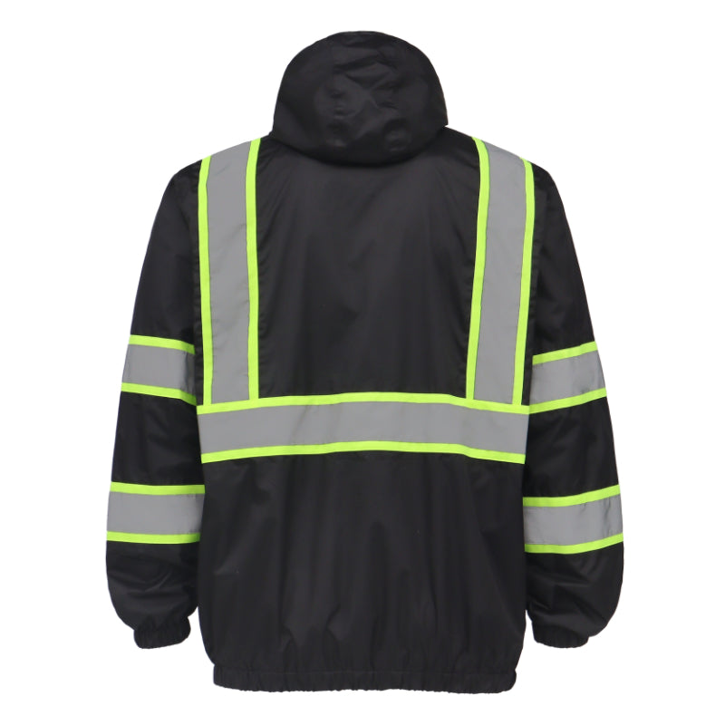 Zip-UP Windbreaker with Reflective Strips